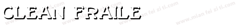 clean fraile字体转换